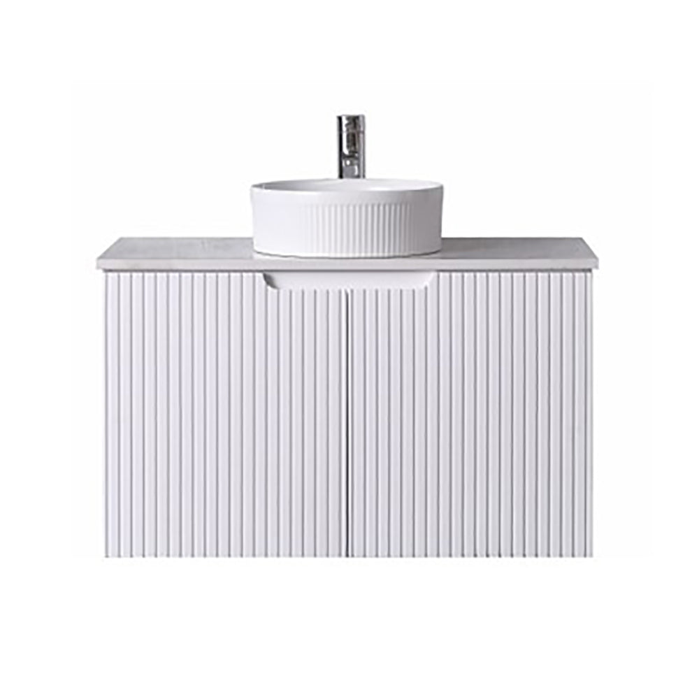 WH56-750WM Duplex Collection (Wall Hung) 750mm - Matt White Single Bowl