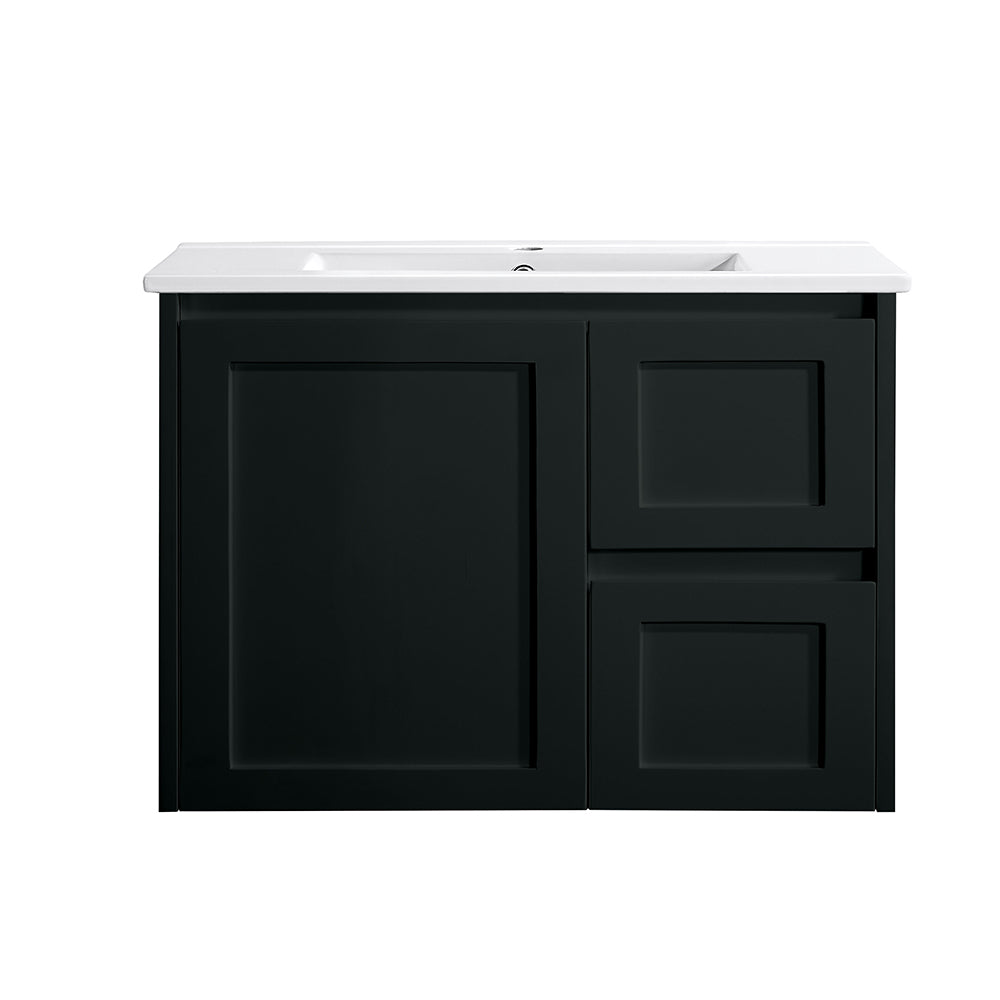 WH76-750WBM Luna Collection Vanity 750mm - Matt Black Single Bowl