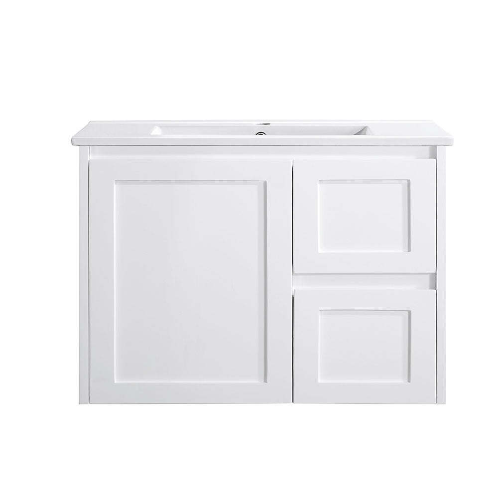 WH76-750WM Luna Collection Vanity 750mm - Matt White Single Bowl