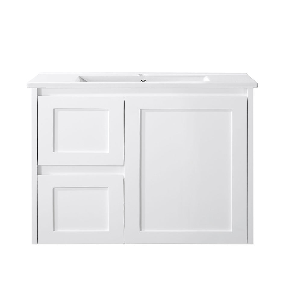 WH76-750WM Luna Collection Vanity 750mm - Matt White Single Bowl