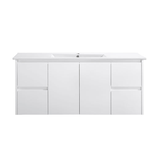 WH8027-1200WM Willow Collection Vanity 1200mm - Matt White Single Bowl / Double Bowls