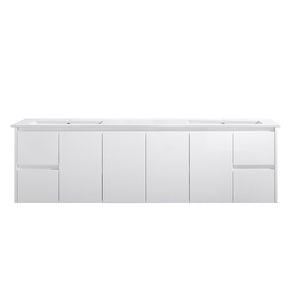 WH8027-1800DWM Willow Collection Vanity 1800mm - Matt White Double Bowls