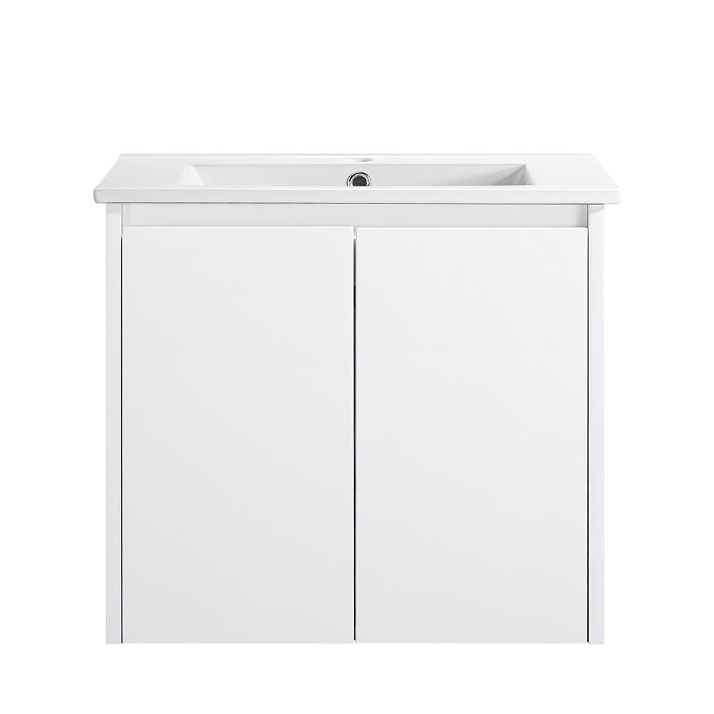 WH8027-600WM Willow Collection Vanity 600mm - Matt White Single Bowl