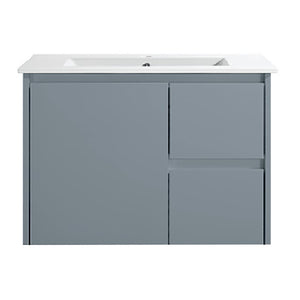 WH8027-750WGM Willow Collection Vanity 750mm - Matt Grey Single Bowl