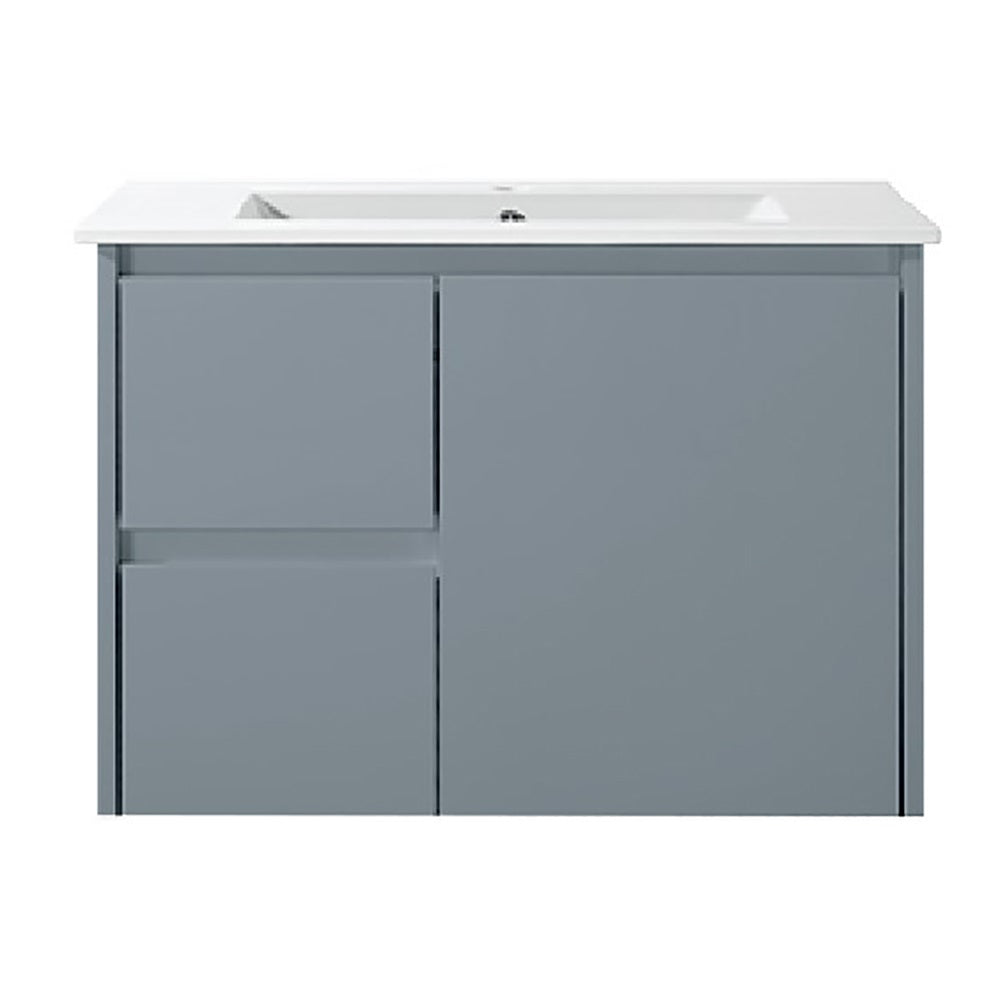 WH8027-750WGM Willow Collection Vanity 750mm - Matt Grey Single Bowl