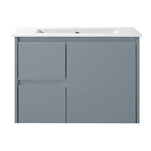 WH8027-750WGM Willow Collection Vanity 750mm - Matt Grey Single Bowl