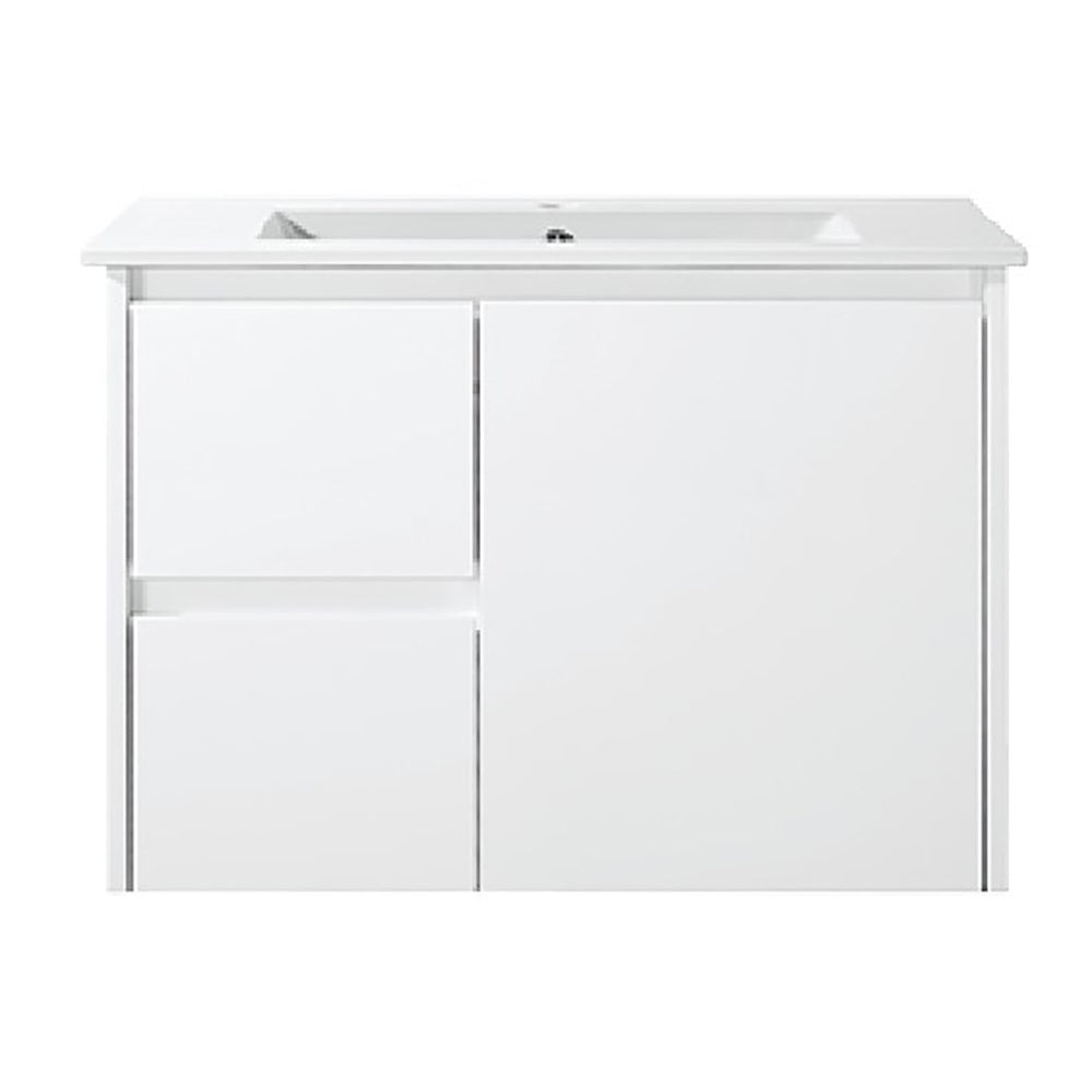 WH8027-750WM Willow Collection Vanity 750mm - Matt White Single Bowl