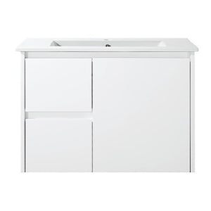 WH8027-750WM Willow Collection Vanity 750mm - Matt White Single Bowl