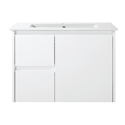 WH8027-750WM Willow Collection Vanity 750mm - Matt White Single Bowl