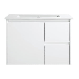 WH8027-750WM Willow Collection Vanity 750mm - Matt White Single Bowl