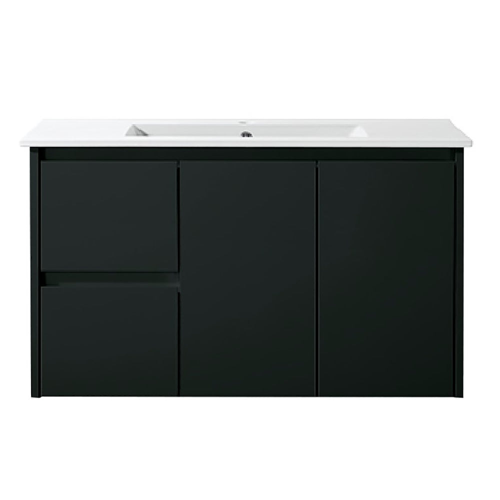 WH8027-900WBM Willow Collection Vanity 900mm - Matt Black Single Bowl