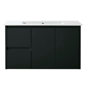 WH8027-900WBM Willow Collection Vanity 900mm - Matt Black Single Bowl