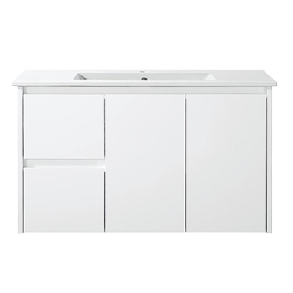 WH8027-900WM Willow Collection Vanity 900mm - Matt White Single Bowl