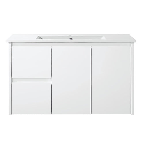 WH8027-900W Willow Collection Vanity 900mm - Gloss White Single Bowl