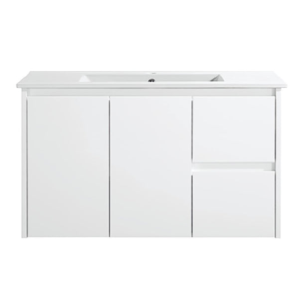 WH8027-900W Willow Collection Vanity 900mm - Gloss White Single Bowl