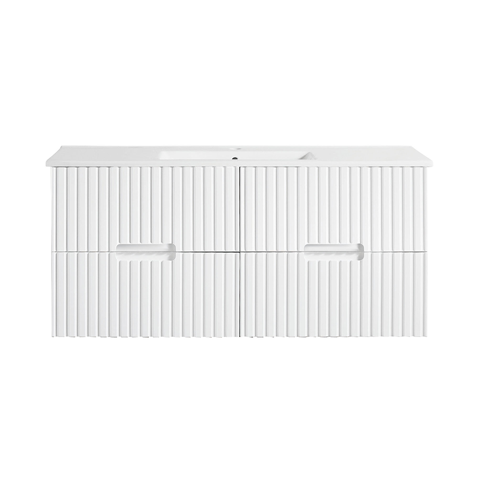 WH86-1200WM Elena Collection Vanity 1200mm - Matt White Single Bowl