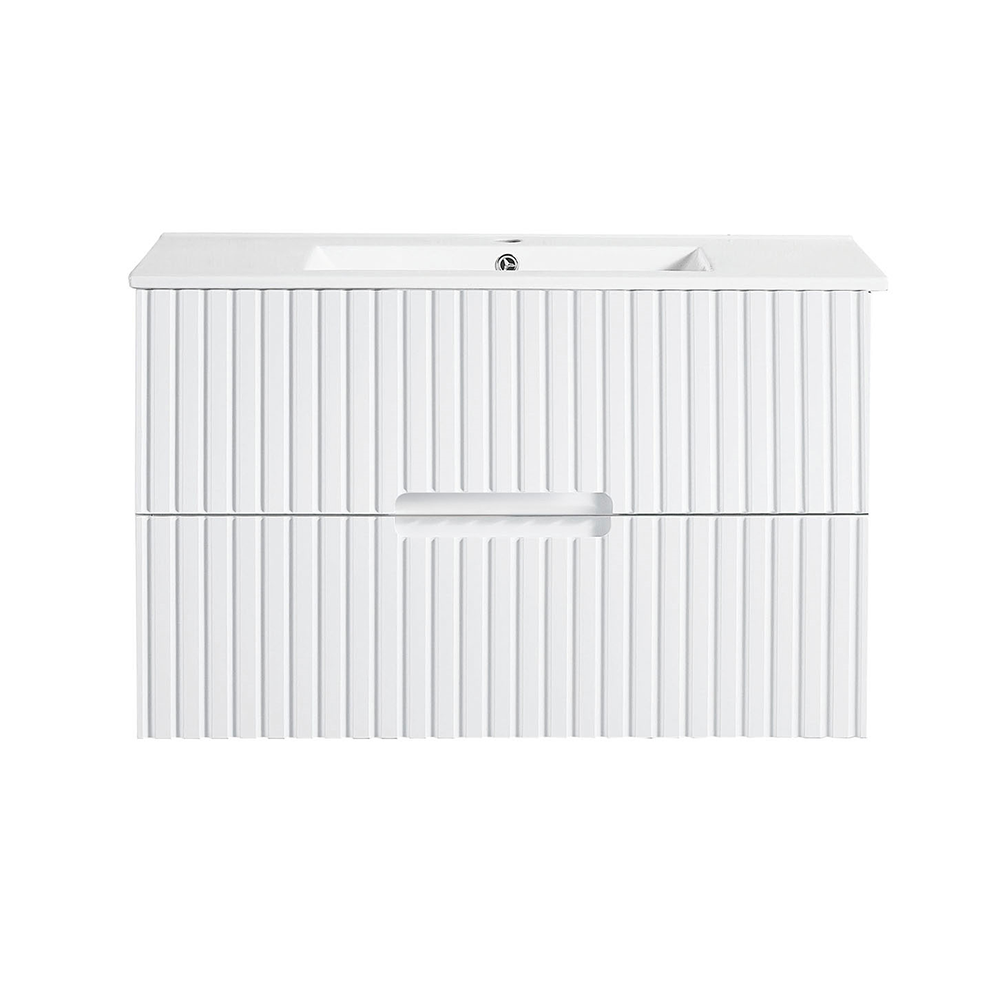 WH86-900WM Elena Collection Vanity 900mm - Matt White Single Bowl