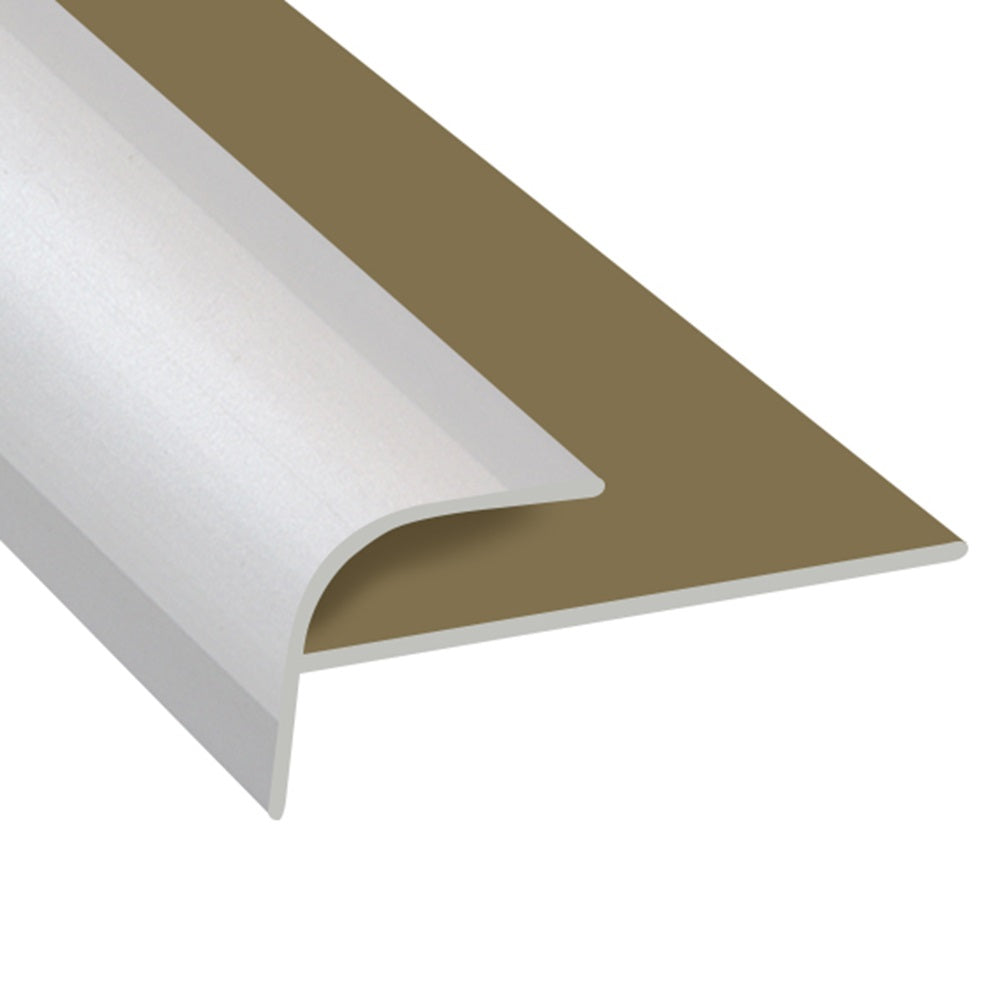 Timber Flooring Metal Junior Stair Trim - WHITE NON GLOSS