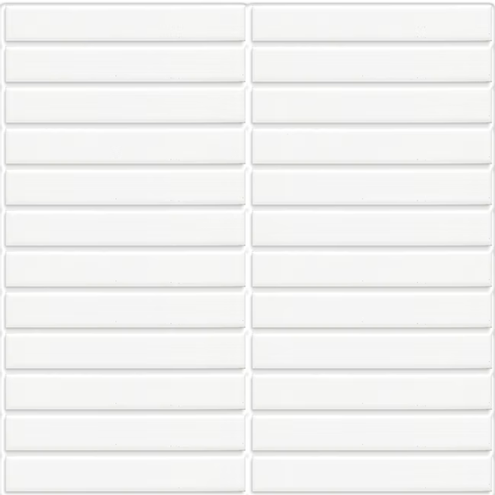 KIT503 KITKAT WHITE SATIN MOSAIC 22.5X146.5