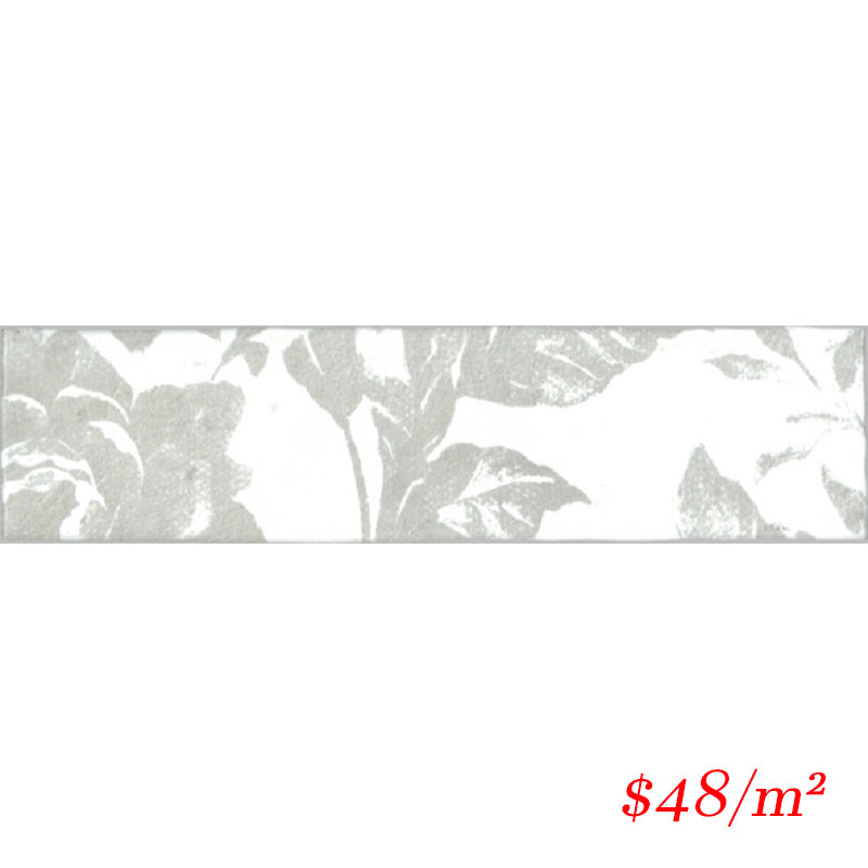 YESDEC13 YD7530D-A YESTERDAY WHITE/GREY SATIN DECOR 75X300MM