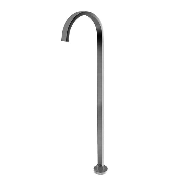BS01.05 Square Burshed Nickel Stainless Steel Freestanding Bath Spout