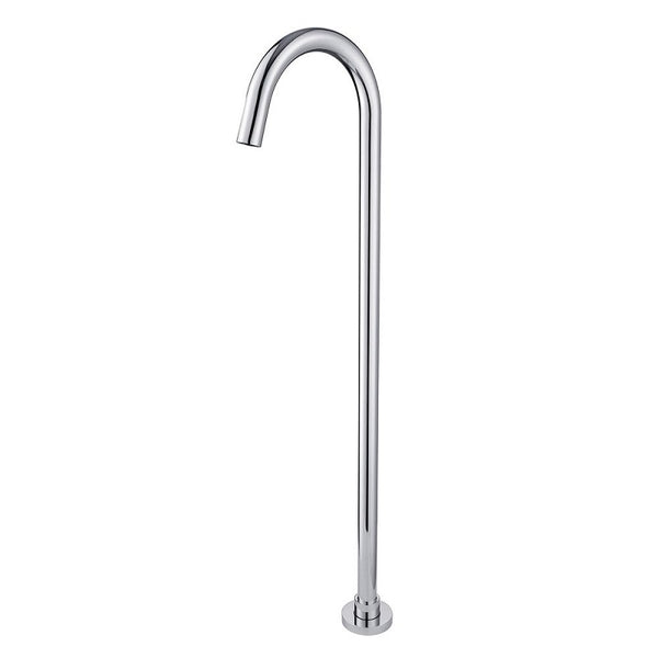 BS02.01 Pentro Round Chrome Stainless Steel Freestanding Bath Spout