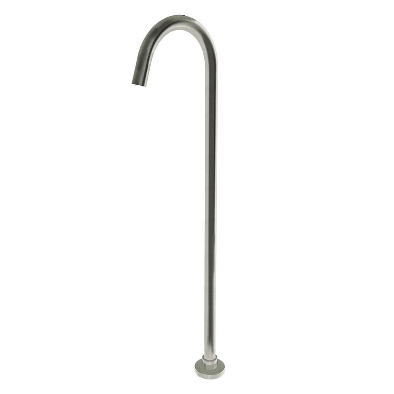 BS02.05 Pentro Round Brushed Nickel Stainless Steel Freestanding Bath Spout