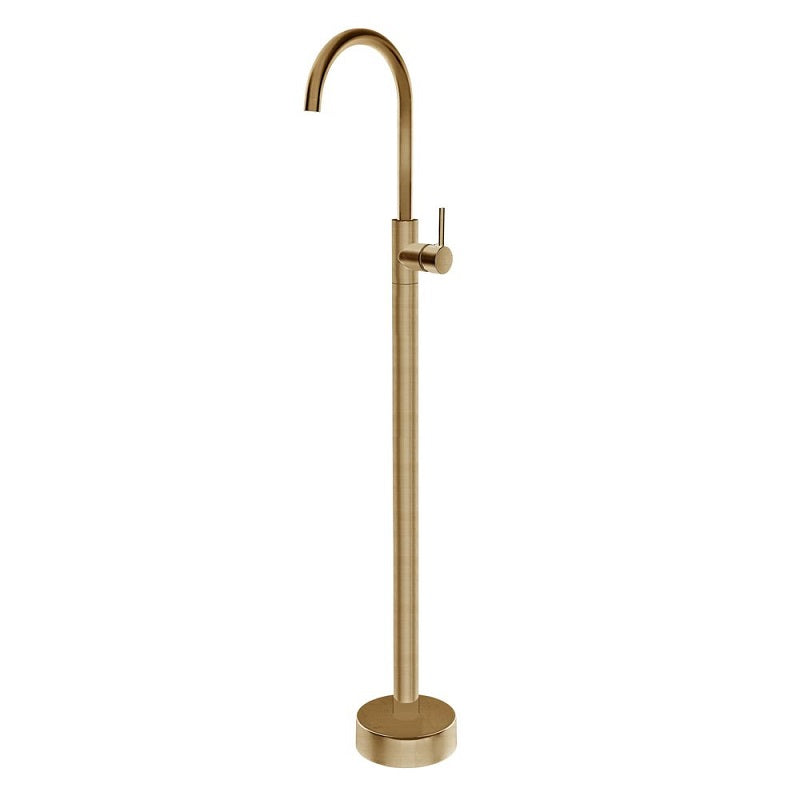 BS07.04 Pentro Round Brushed Yellow Gold Solid Brass Freestanding Mixer