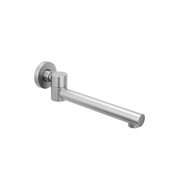 BU0004.BS ROUND BRUSHED NICKEL BATHTUB/BASIN SWIVEL WALL SPOUT