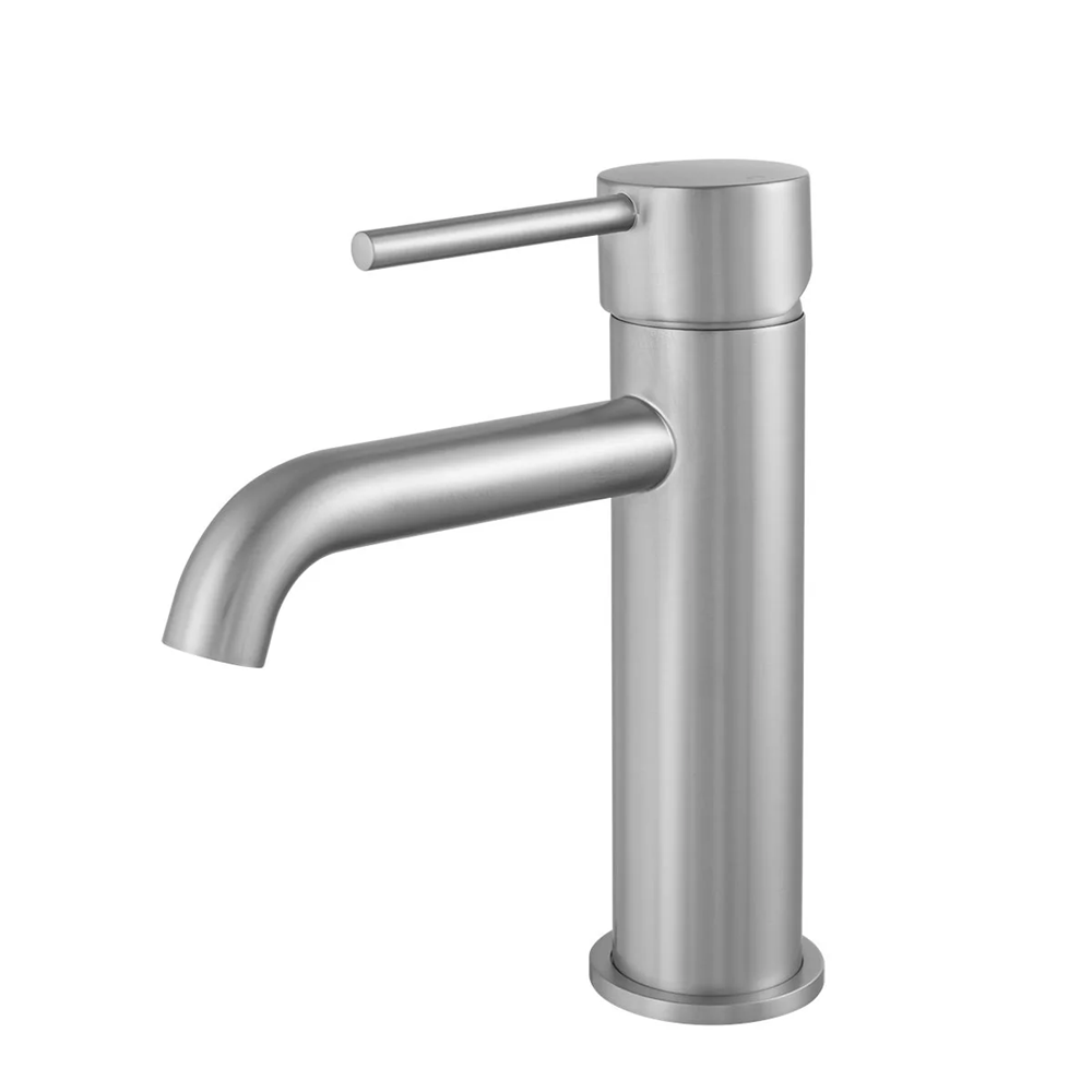 BU0150.BM LUCID PIN SERIES ROUND BRUSHED NICKEL BASIN MIXER