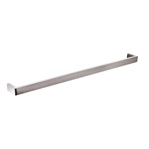 BU7001.8.TR IVANO SERIES SQUARE BRUSHED NICKEL SINGLE TOWEL RAIL 800MM