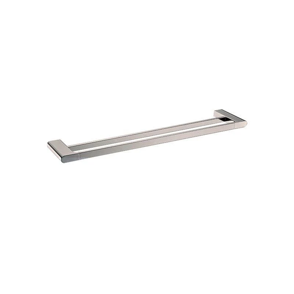 BU8002.TR VOG SERIES BRUSHED NICKEL DOUBLE TOWEL RAIL 600MM
