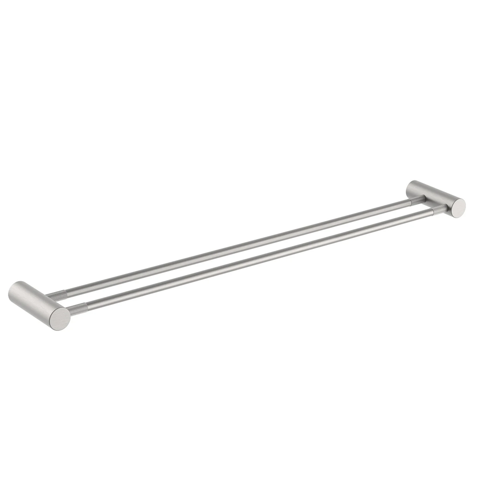 BU9002.8.TR CADDENCE SERIES BRUSHED NICKEL DOUBLE TOWEL RAIL 800MM