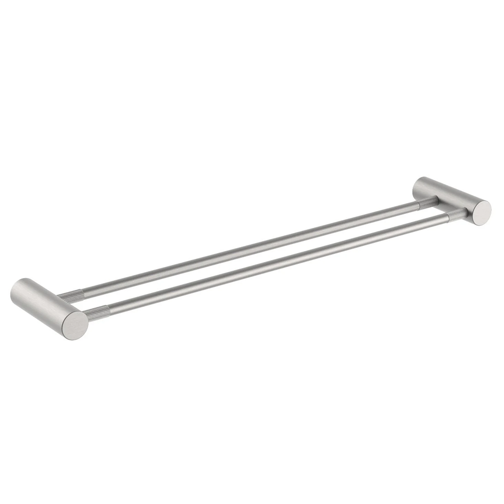 BU9002.TR CADDENCE SERIES BRUSHED NICKEL DOUBLE TOWEL RAIL 600MM