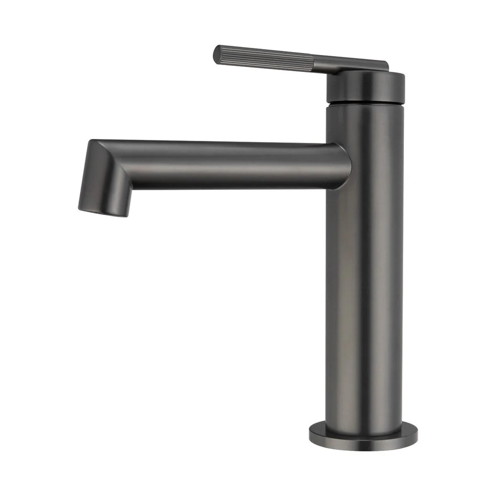 BUGM0240.BM CADDENCE SERIES BRUSHED GUN METAL GREY BASIN MIXER