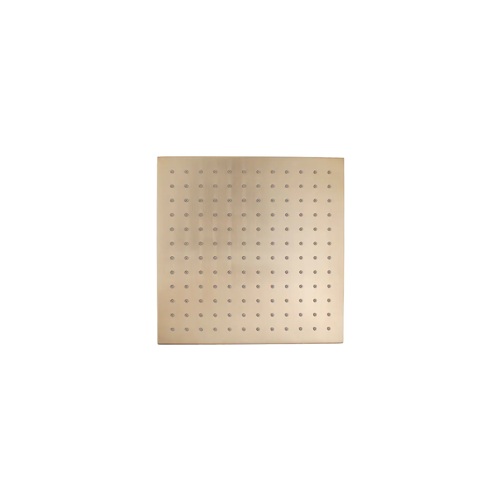BUYG0135.SH SQUARE BRUSHED YELLOW GOLD BRASS RAINFALL SHOWER HEAD 250MM