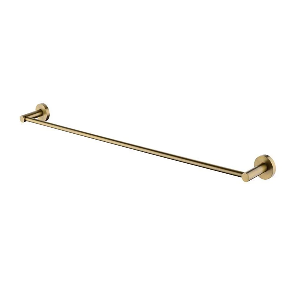 BUYG6601.TR LUCID PIN 800MM BRUSHED BRASS SINGLE TOWEL RAIL