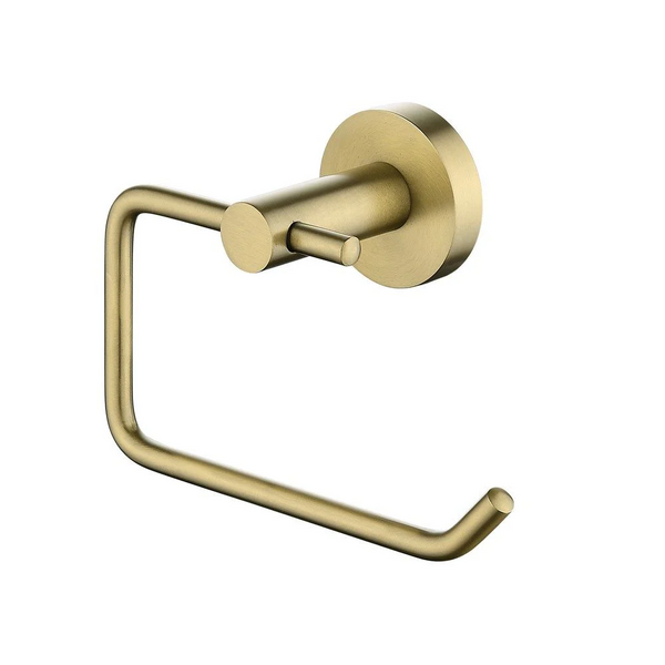 BUYG6613.TR LUCID PIN SERIES ROUND BRUSHED YELLOW GOLD TOILET PAPER ROLL HOLDER