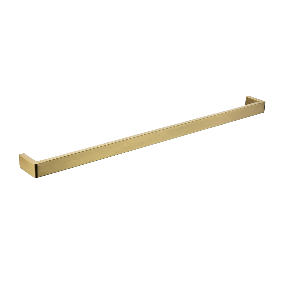 BUYG7001.8.TR IVANO SERIES SQUARE BRUSHED YELLOW GOLD SINGLE TOWEL RAIL 800MM