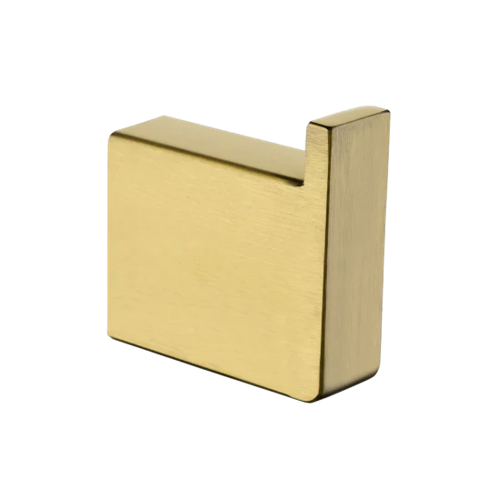 BUYG7007.TR IVANO SERIES SQUARE BRUSHED YELLOW GOLD ROBE HOOK
