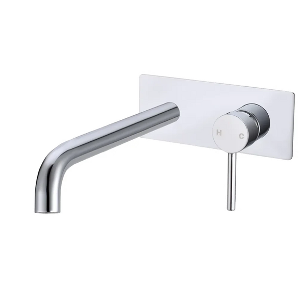 CH0144-2-EX.BM LUCID PIN SERIES CHROME WALL MIXER WITH ROUND SPOUT