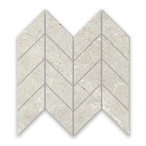 VT-MR711-7 ORBAT WHITE MOSAIC 300X269MM -CHEVRON