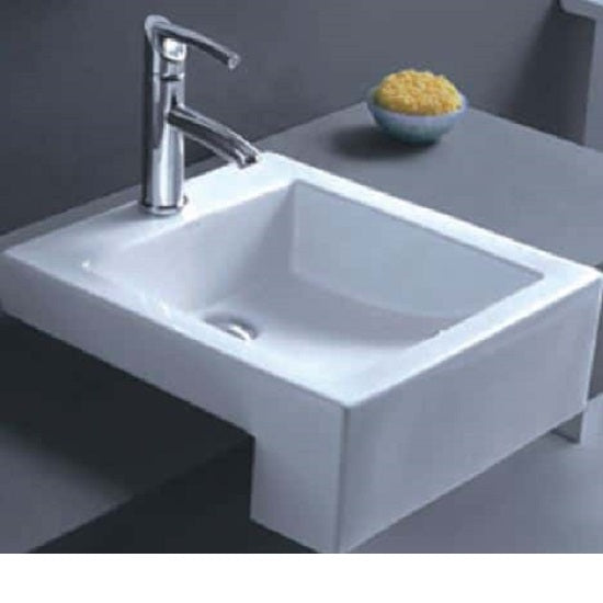 WB 4076C MASSIMO Semi-Recess Square Basin