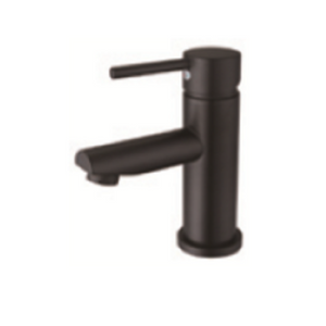 WT 6651BK CURO Pin Handle Basin Mixer Matt Black finish
