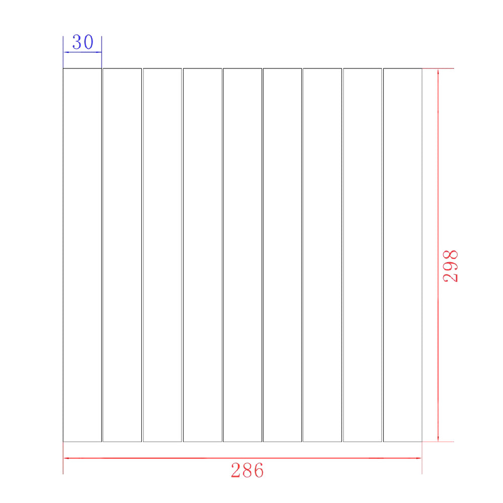 VT-MR711-8 ORBAT WHITE MOSAIC 300X269MM -STRIP