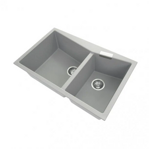 TWM-3220G 800 X 500 X 220MM CARYSIL CGDB3220 DOUBLE BOWL GRANITE KITCHEN SINK TOP/FLUSH MOUNT (Copy)