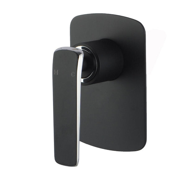 WM46.03 Esperia Matte Black & Chrome Wall Mixer