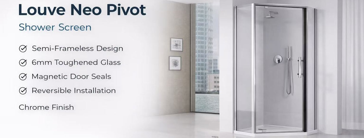 Louve Neo Pivot Shower Screen