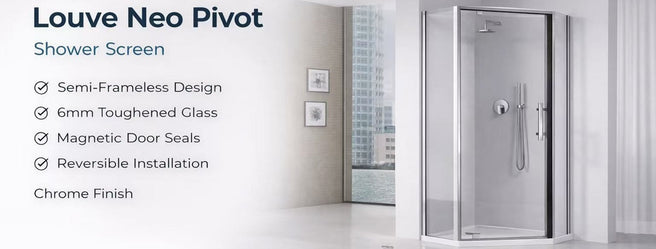 Louve Neo Pivot Shower Screen