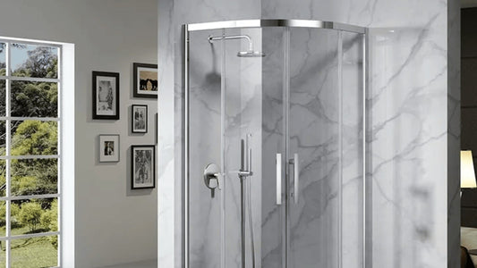 Louve Curved Slider Shower Screen